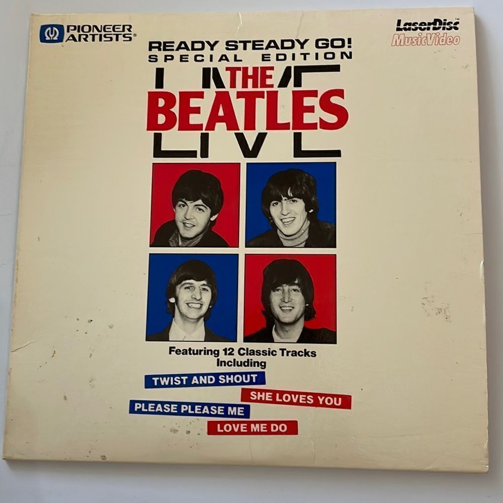 Vtg 1985 The Beatles Live “Ready Steady Go” Special Edition Laserdisc‎